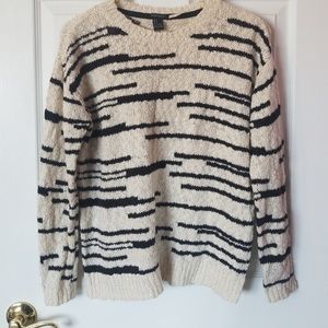 Black and cream sweater